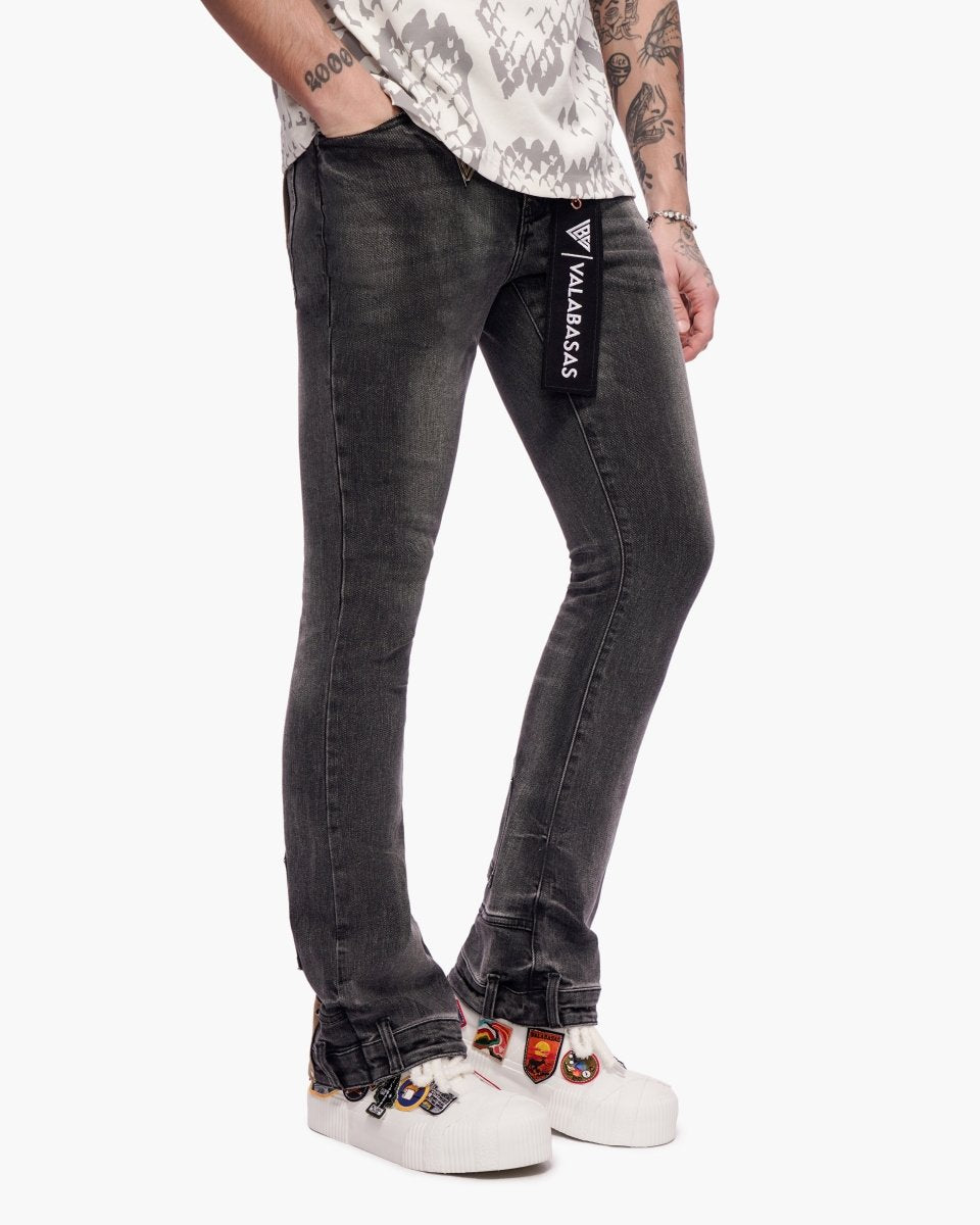 Hikari Stacked Denim Grey Wash - Valabasas