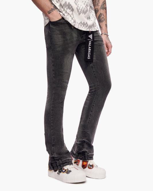 Hikari Stacked Denim Grey Wash - Valabasas