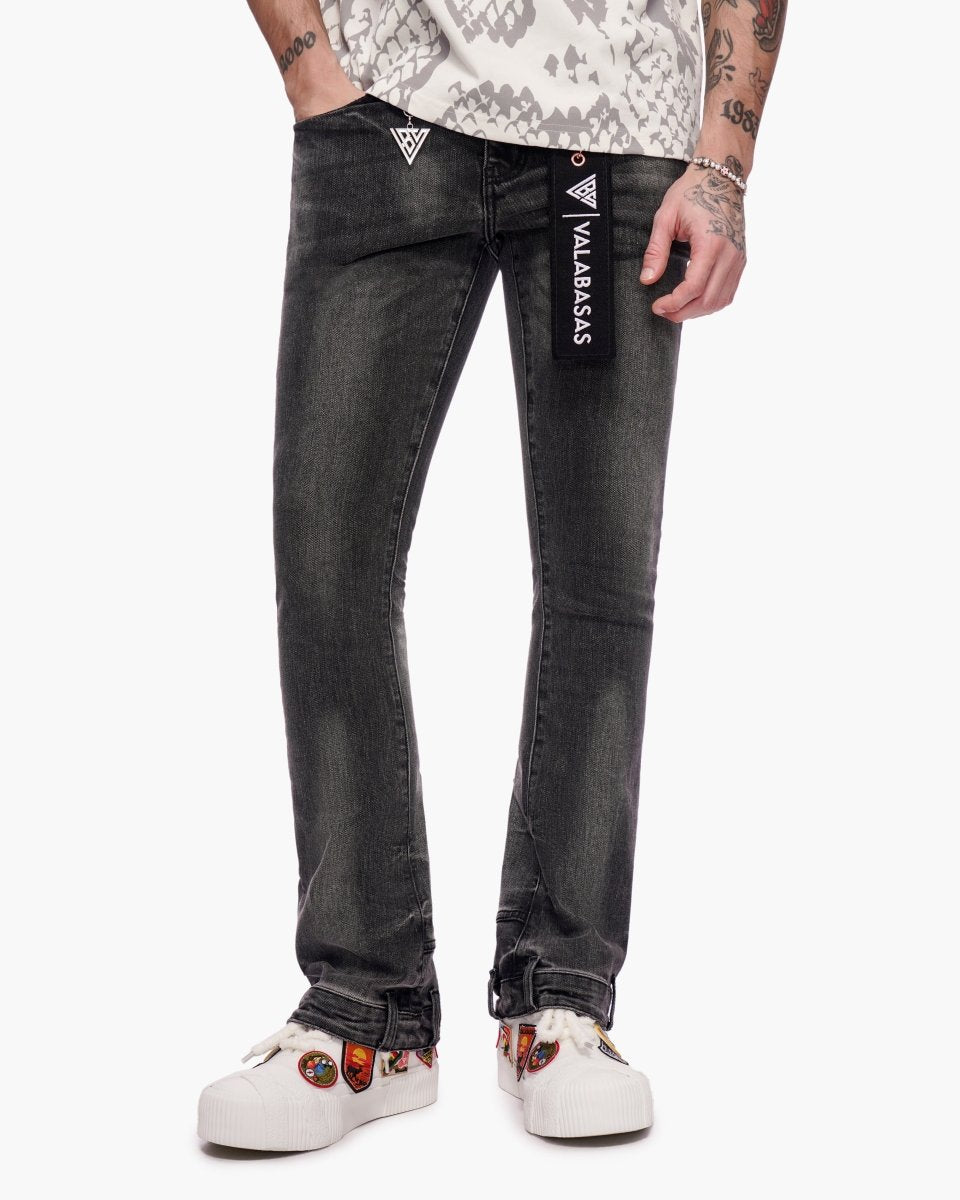 Hikari Stacked Denim Grey Wash - Valabasas