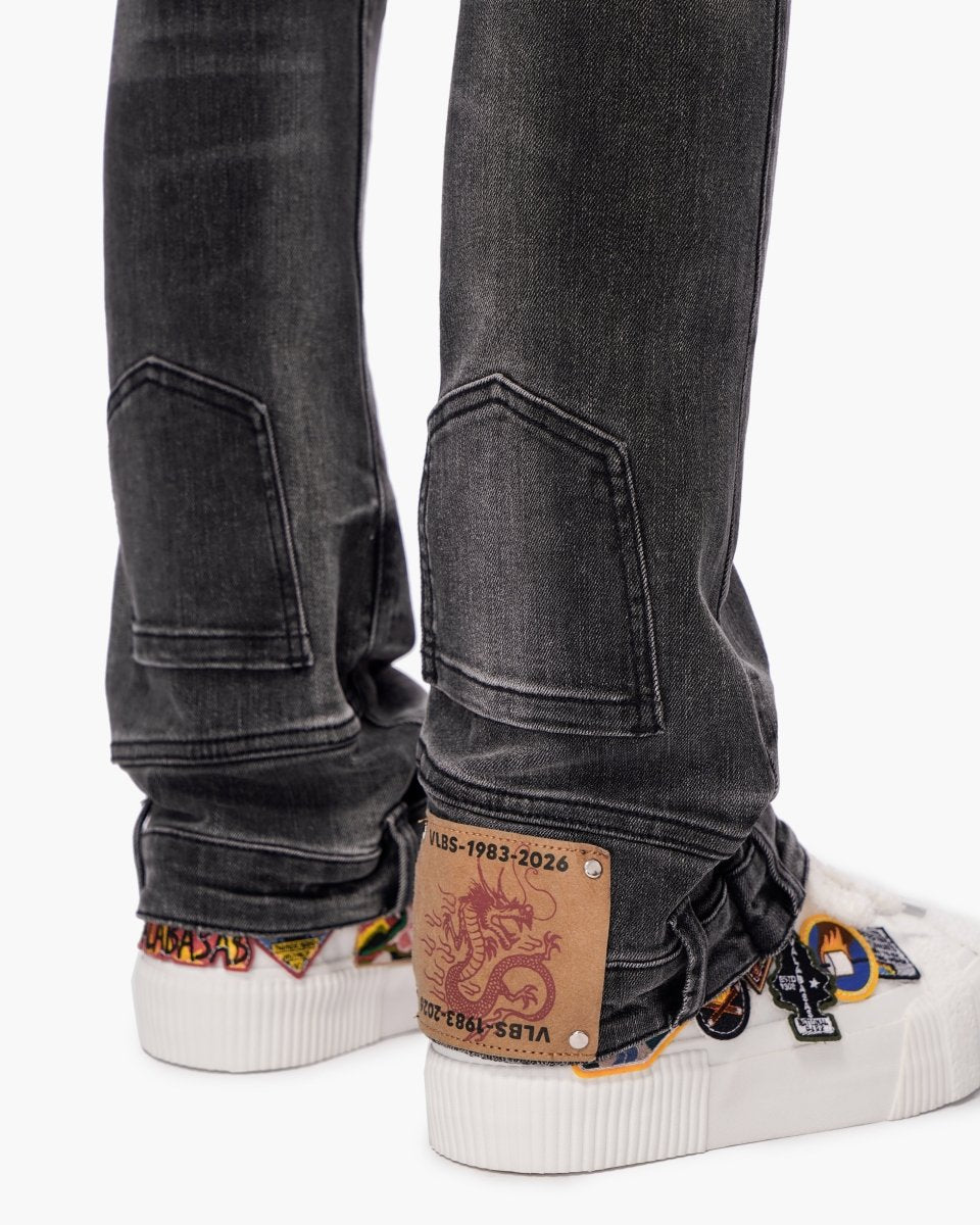 Hikari Stacked Denim Grey Wash - Valabasas