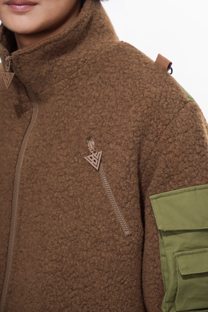 Hike Brown Sherpa Jacket - Valabasas