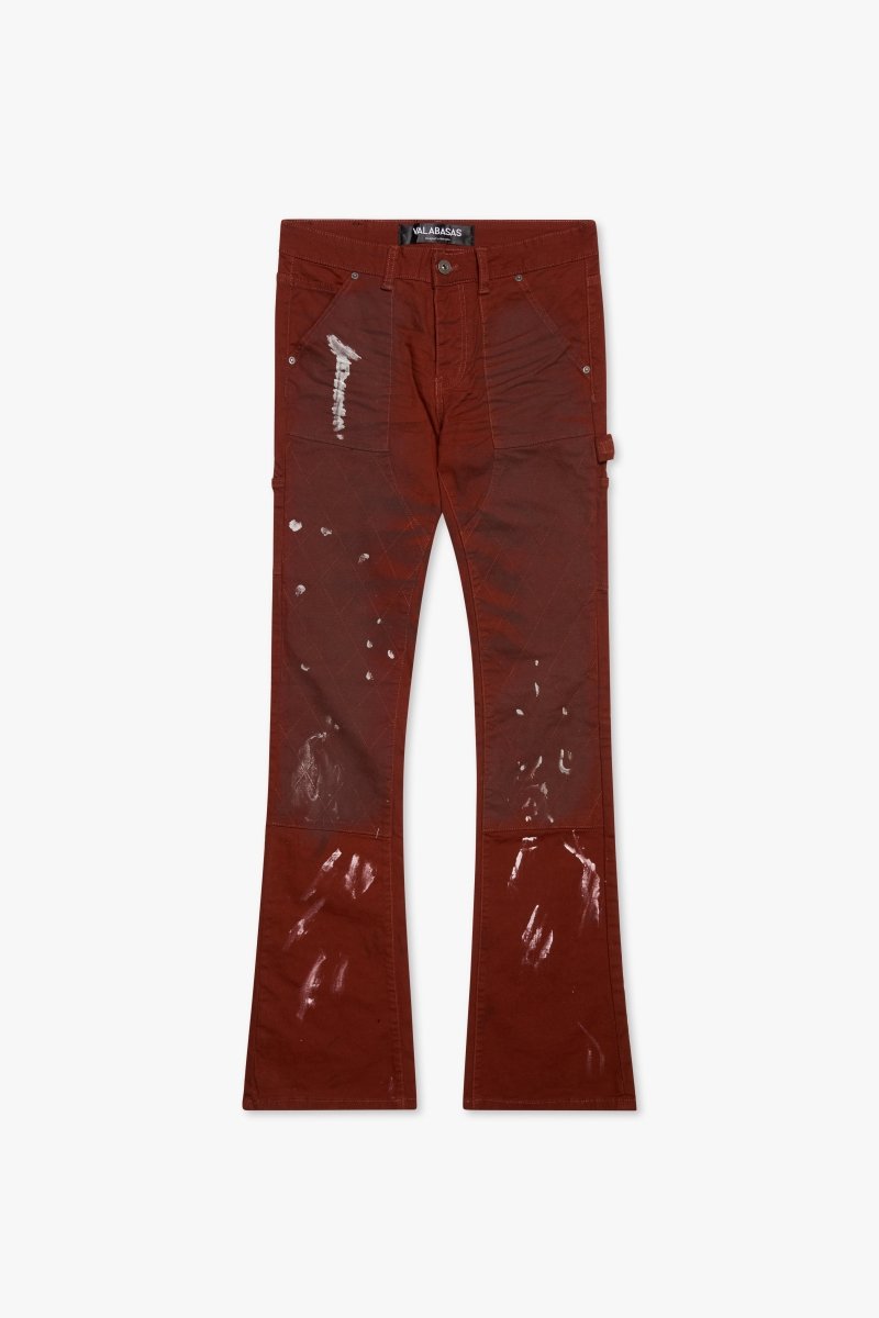 "HOSSAM" STACKED FLARE JEAN DIRTY BROWNISH - Valabasas