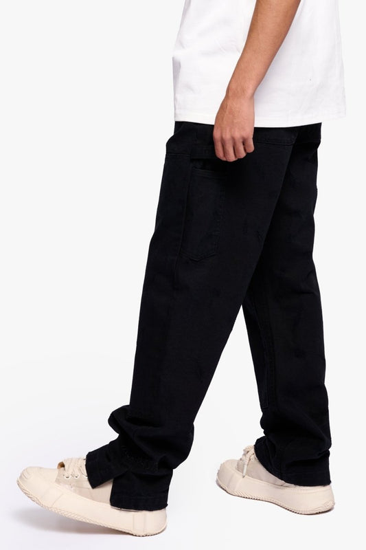 Hound Straight Jeans Black Washed - Valabasas