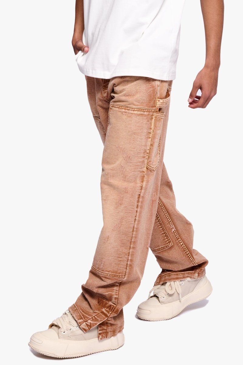 Hound Straight Jeans Brown Washed - Valabasas