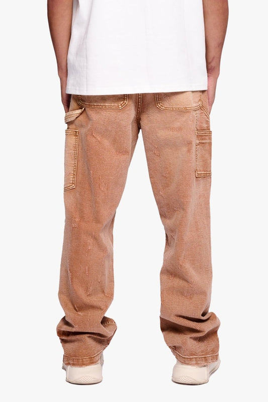 Hound Straight Jeans Brown Washed - Valabasas
