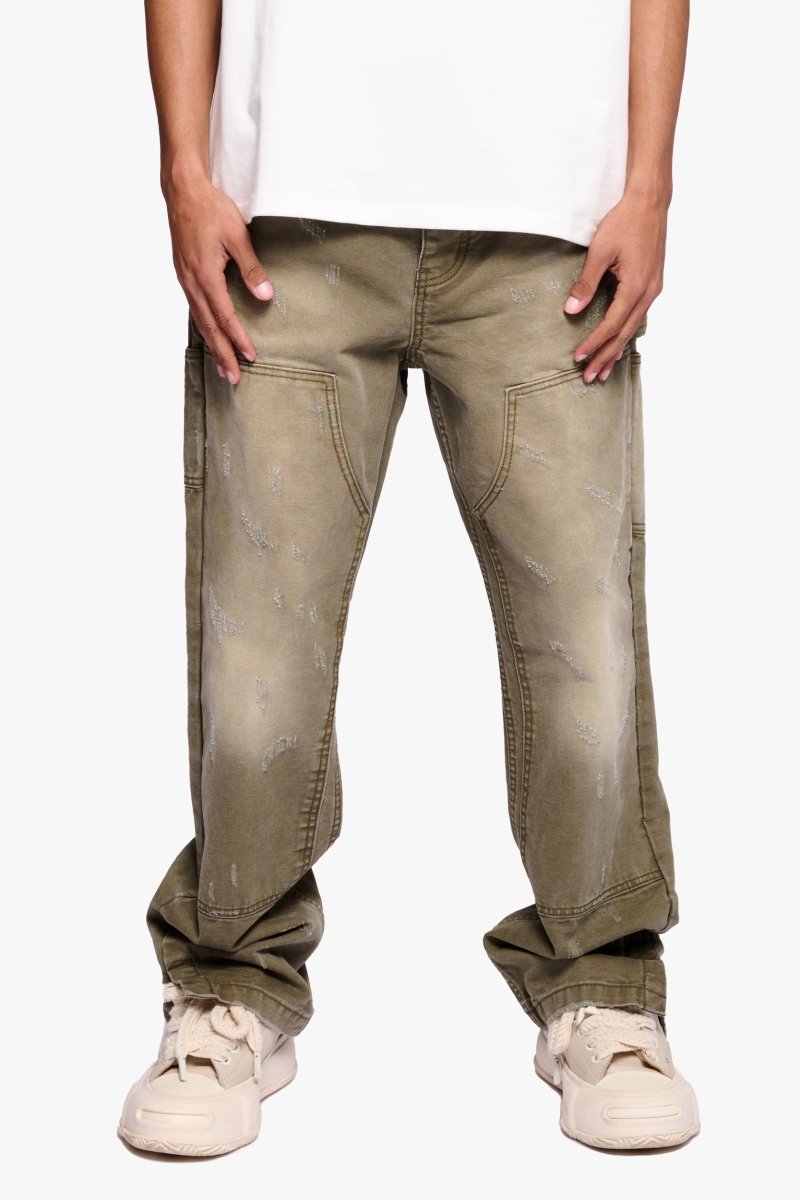 Hound Straight Jeans Green Washed - Valabasas
