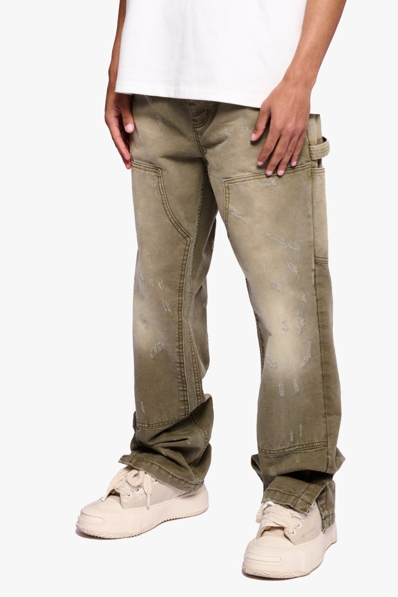Hound Straight Jeans Green Washed - Valabasas