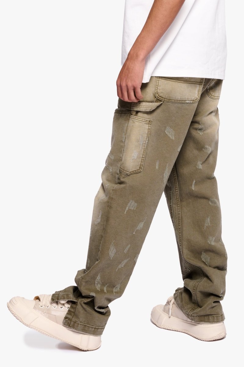 Hound Straight Jeans Green Washed - Valabasas