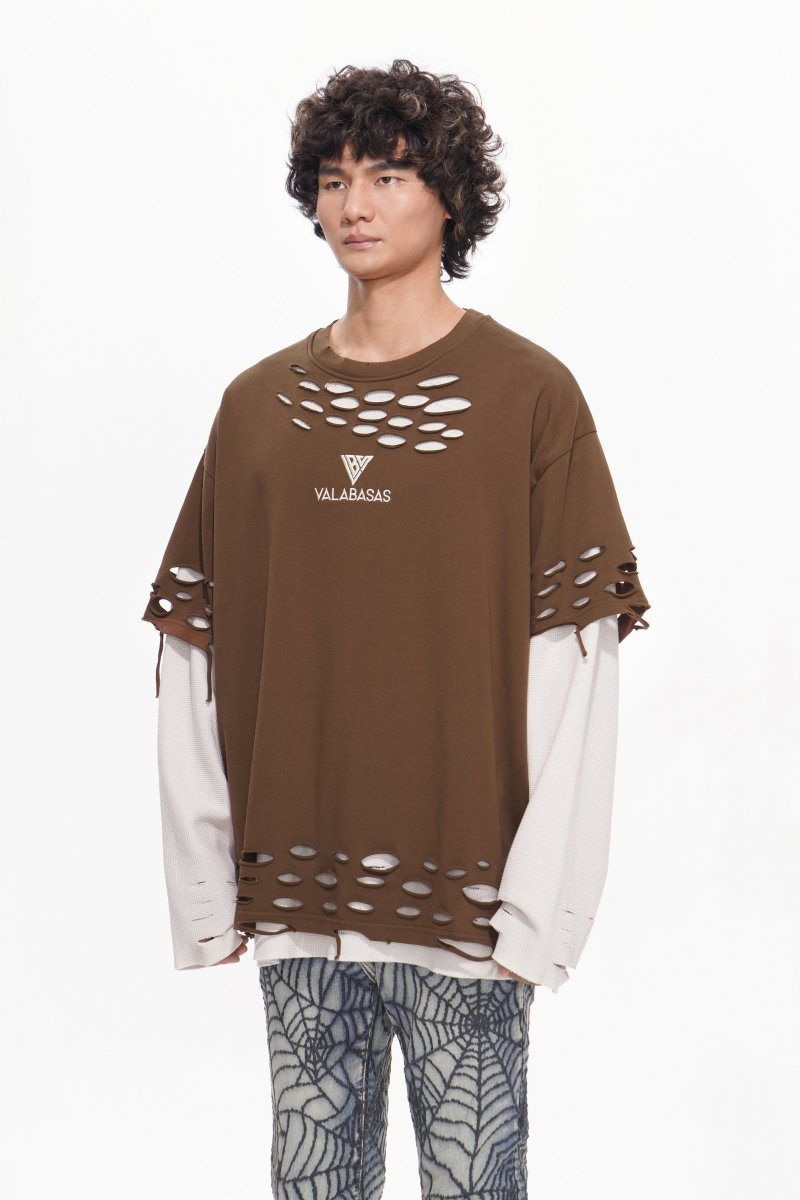 Iced Thermal Sweater Brown - Valabasas