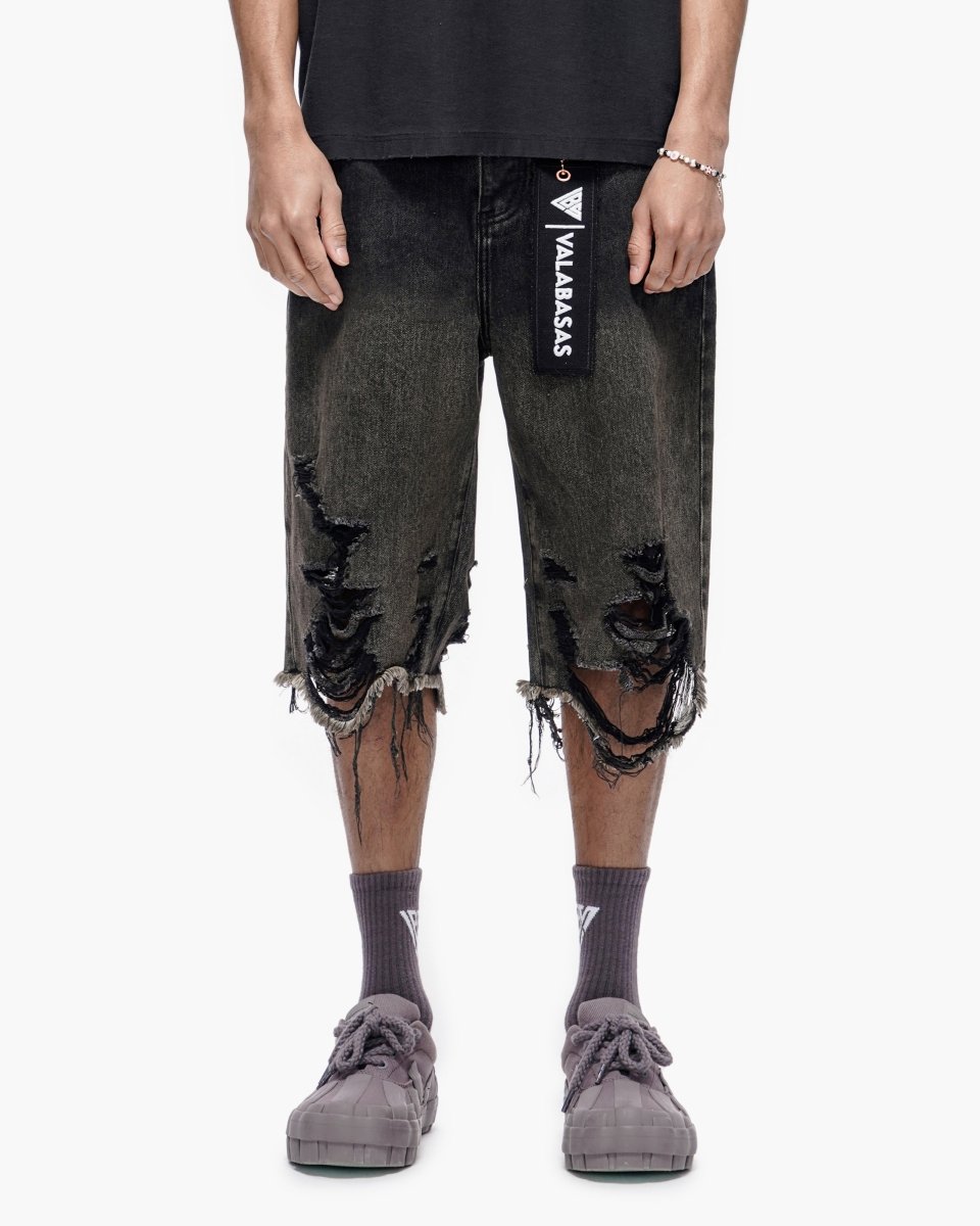 Iceland Dark Grey Wash Jorts - Valabasas