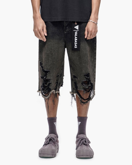 Iceland Dark Grey Wash Jorts - Valabasas