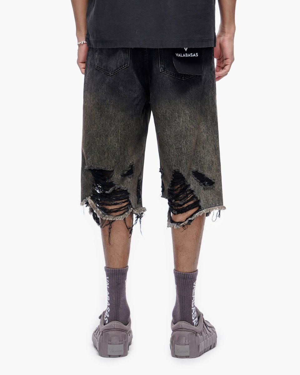 Iceland Dark Grey Wash Jorts - Valabasas