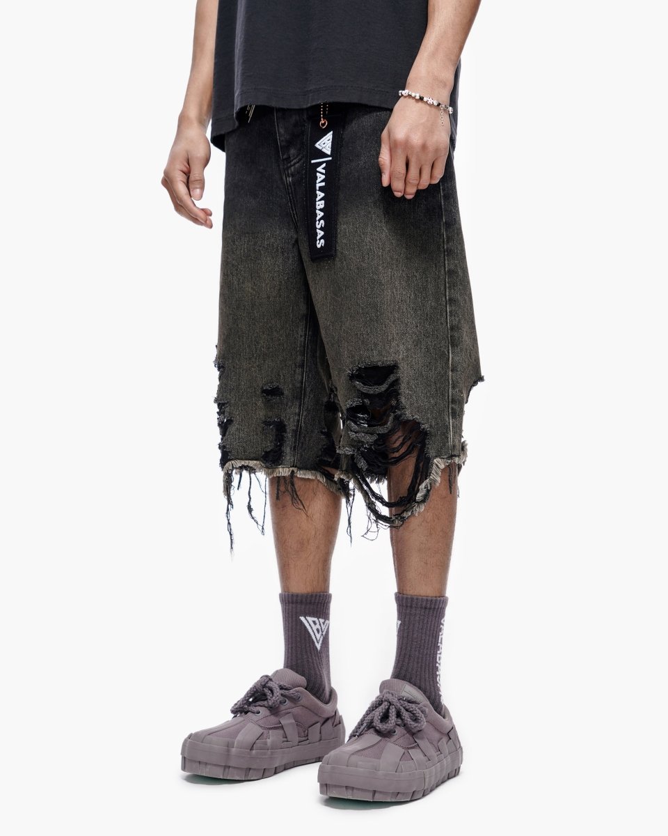 Iceland Dark Grey Wash Jorts - Valabasas