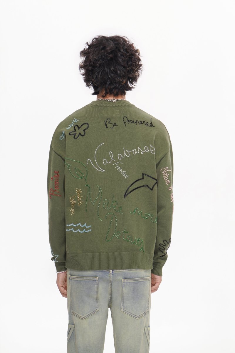 Ignition Green Crewneck - Valabasas