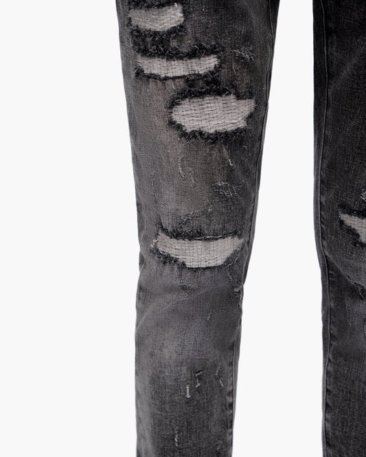 Ilyas Grey Wash Skinny Jeans - Valabasas