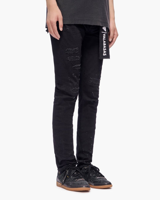 Ilyas Jet Black Skinny Jeans - Valabasas