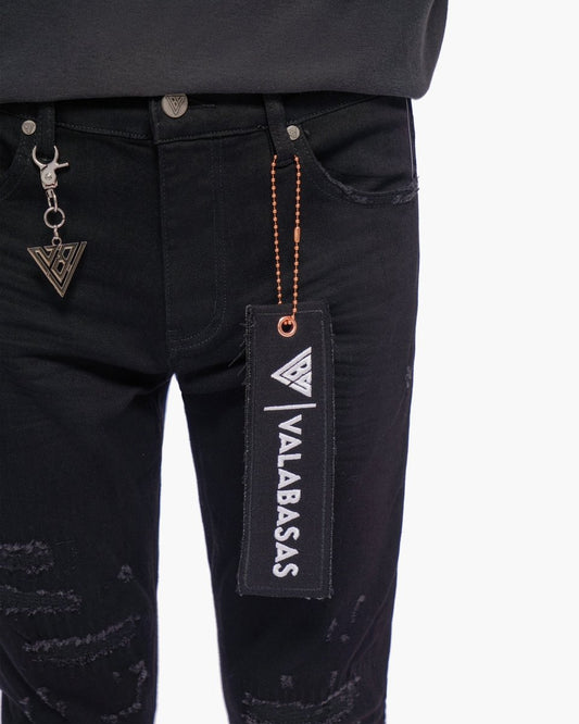 Ilyas Jet Black Skinny Jeans - Valabasas