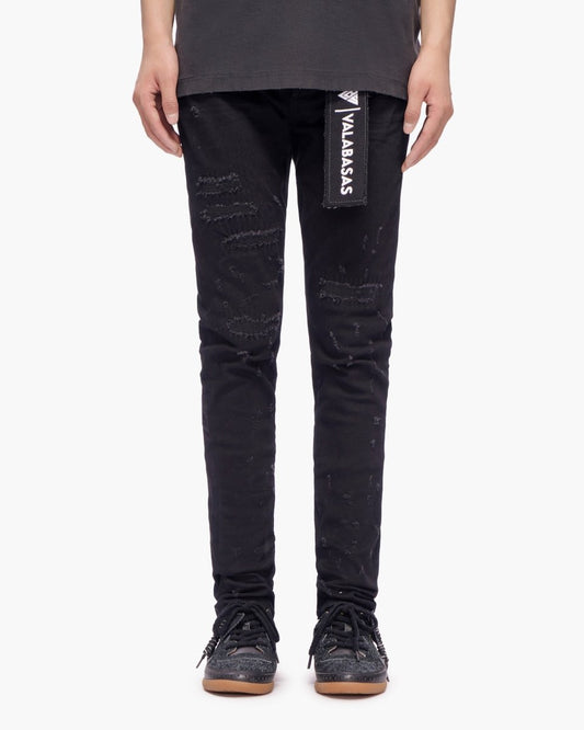 Ilyas Jet Black Skinny Jeans - Valabasas