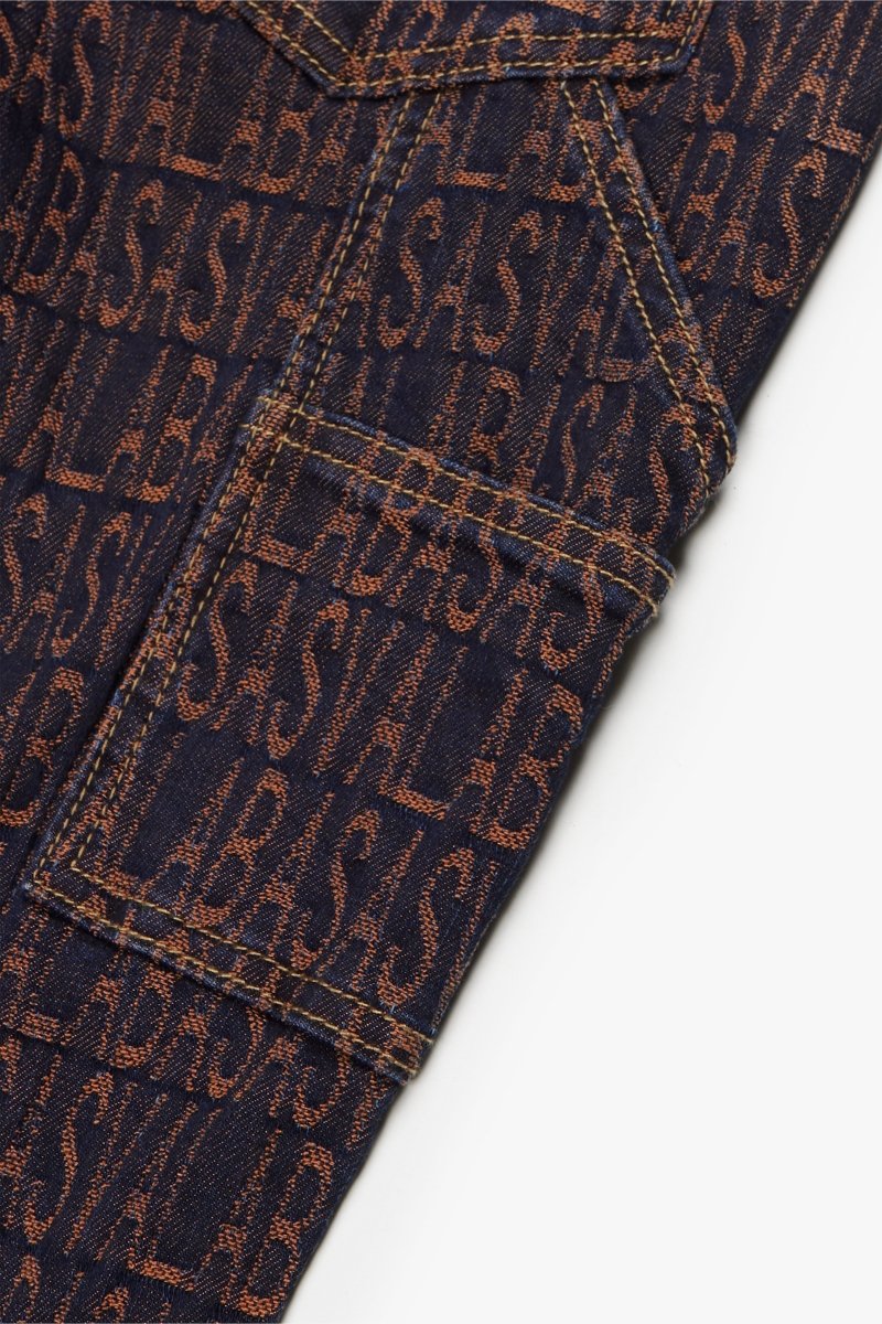 "IMPRINT” BLACK ORANGE STACKED FLARE JEAN