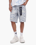 Incise Shorts Light Blue Wash