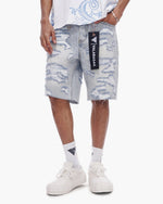 Incise Shorts Light Blue Wash