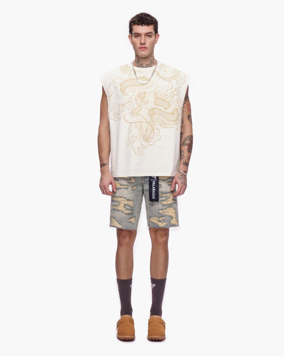 Incise Shorts Vintage Wash - Valabasas