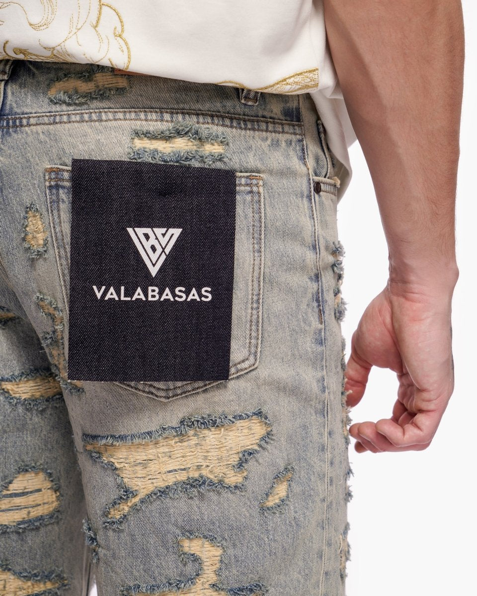 Incise Shorts Vintage Wash - Valabasas