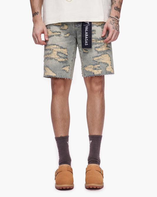 Incise Shorts Vintage Wash - Valabasas
