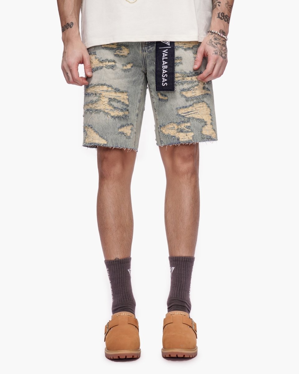 Incise Shorts Vintage Wash - Valabasas