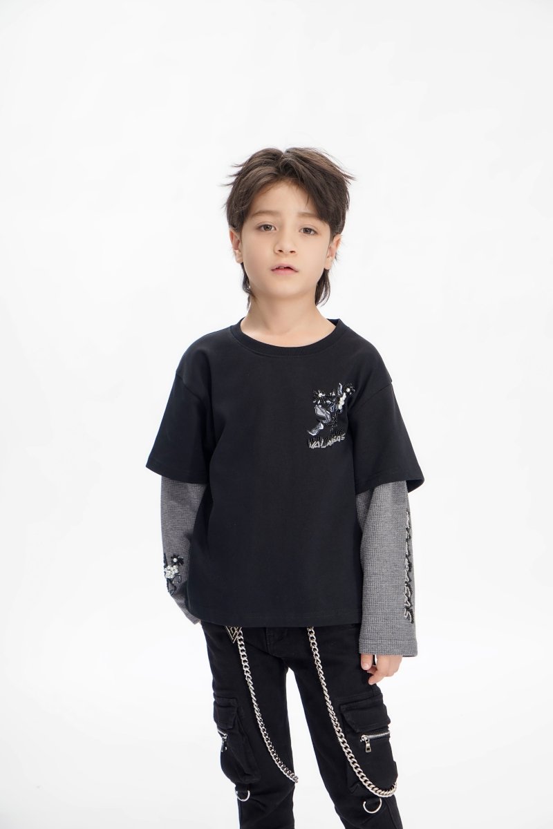 Inheritance Kids Black Tee - Valabasas