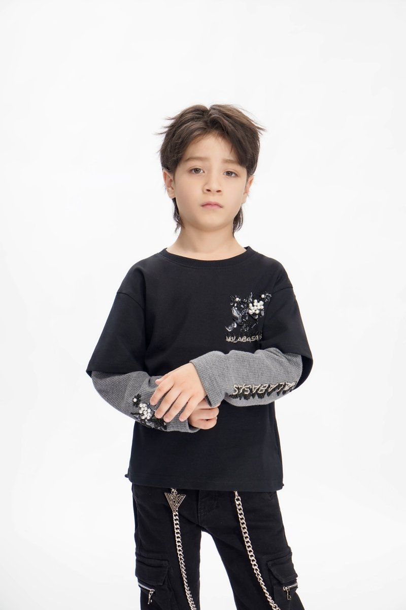 Inheritance Kids Black Tee - Valabasas