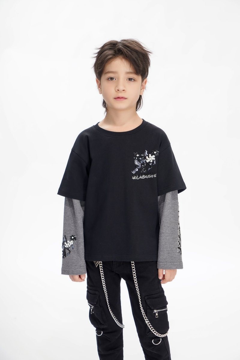 Inheritance Kids Black Tee - Valabasas
