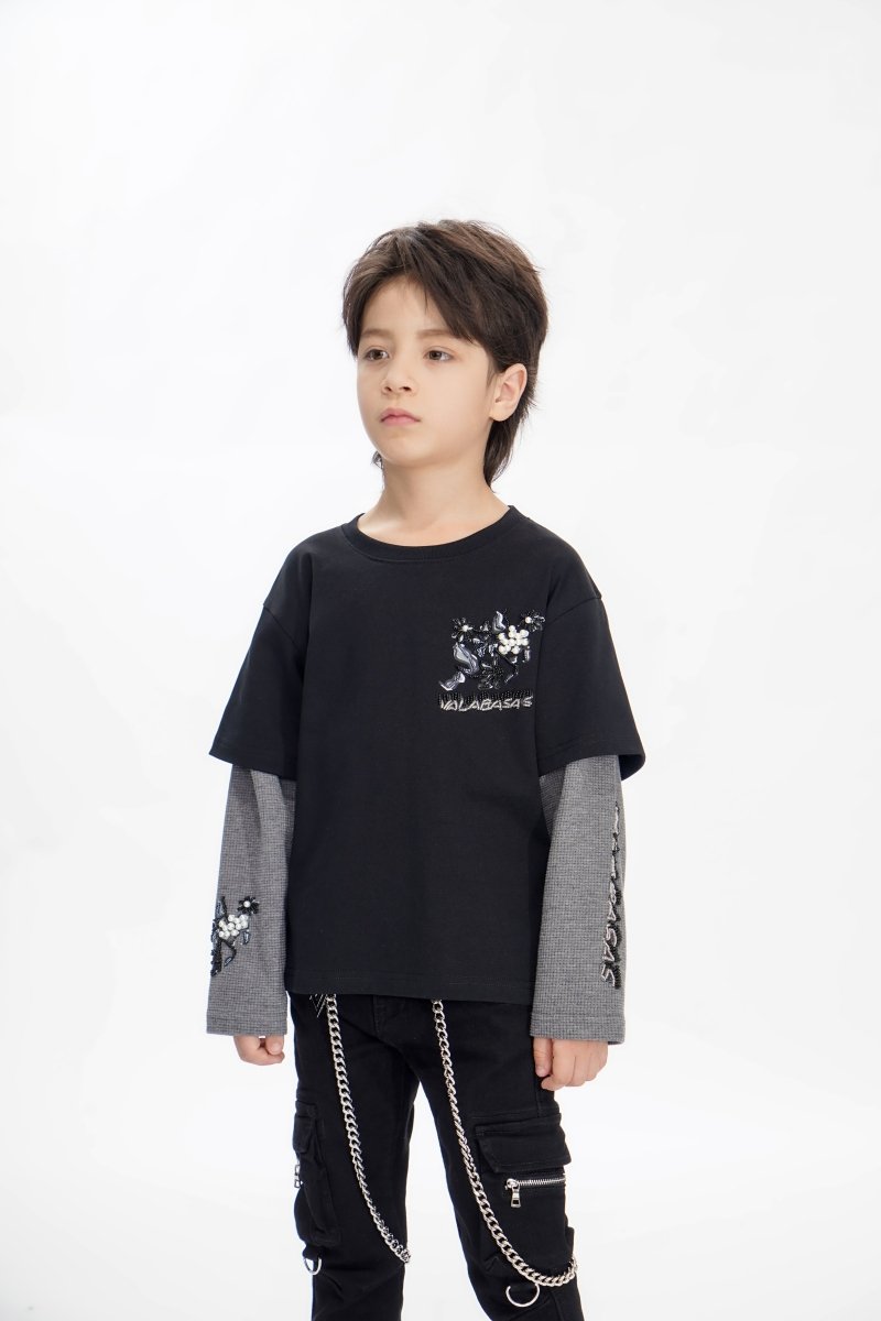 Inheritance Kids Black Tee - Valabasas