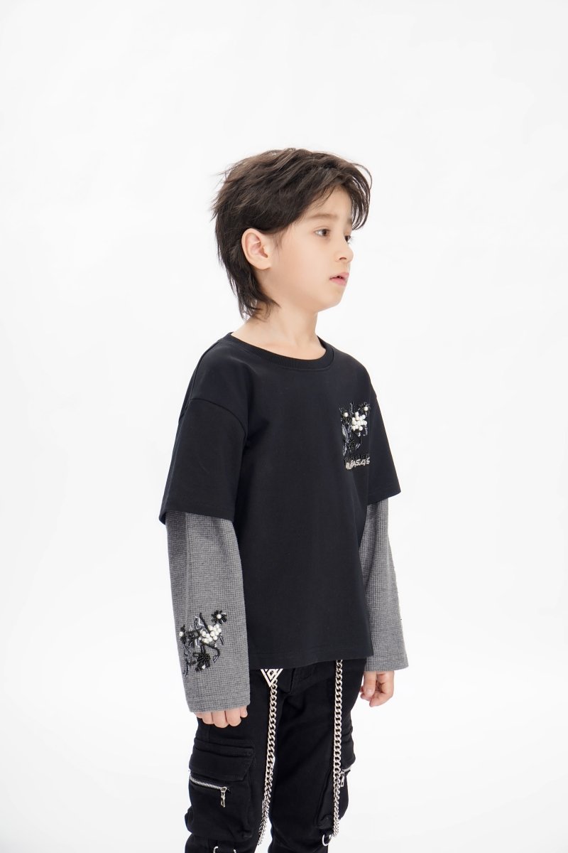 Inheritance Kids Black Tee - Valabasas