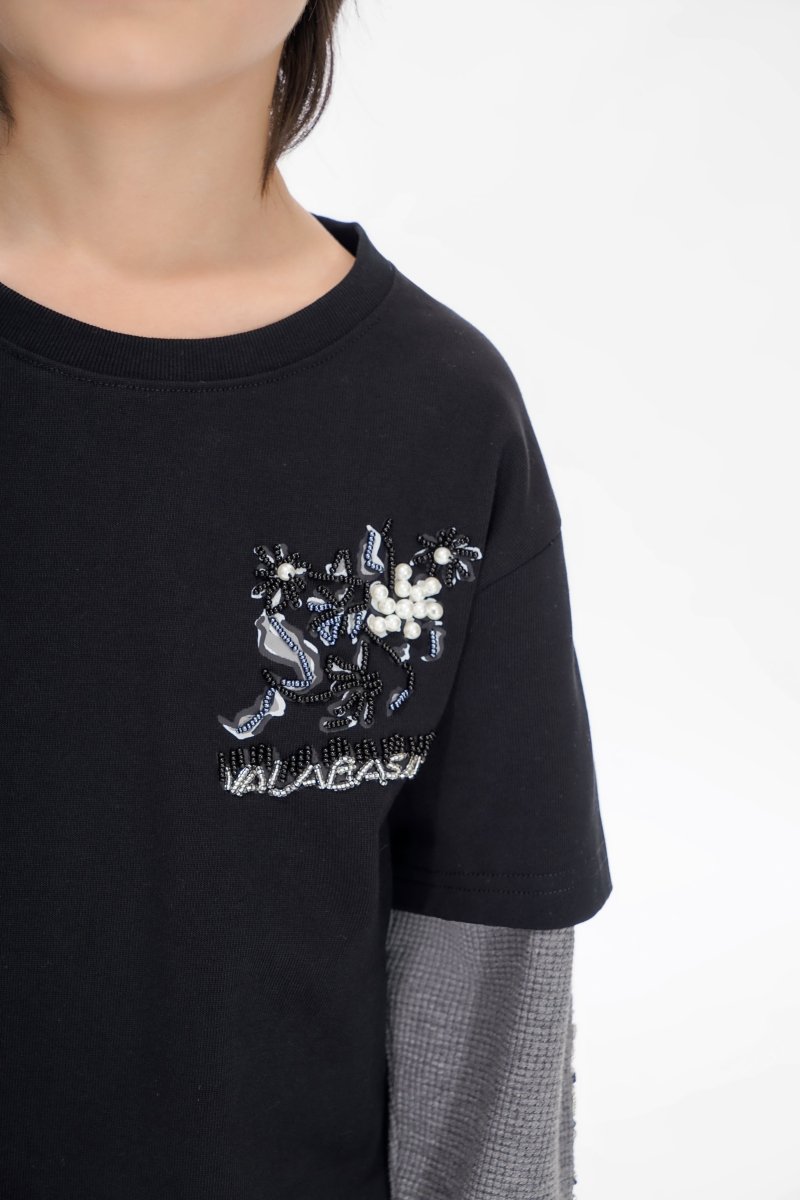 Inheritance Kids Black Tee - Valabasas