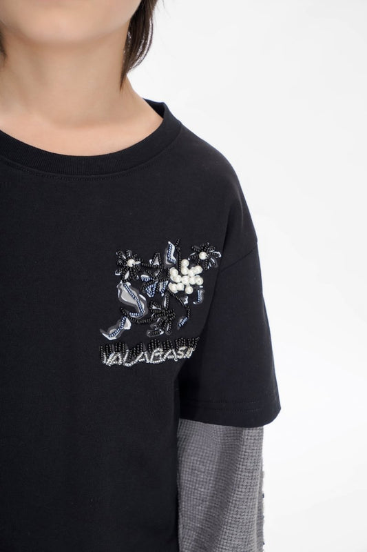 Inheritance Kids Black Tee - Valabasas