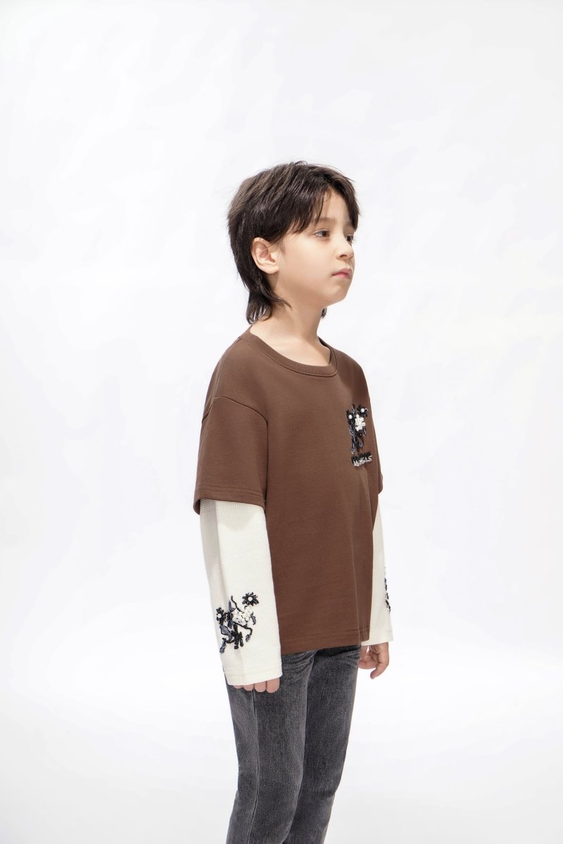 Inheritance Kids Brown Tee - Valabasas