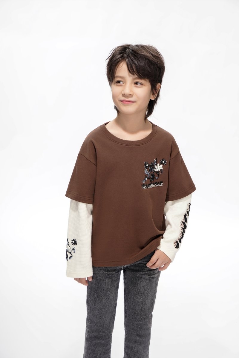Inheritance Kids Brown Tee - Valabasas