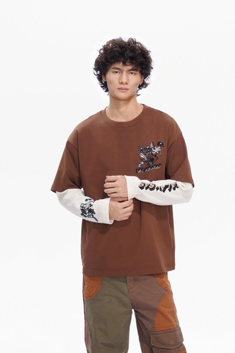 Inheritance Layered Tee Brown - Valabasas