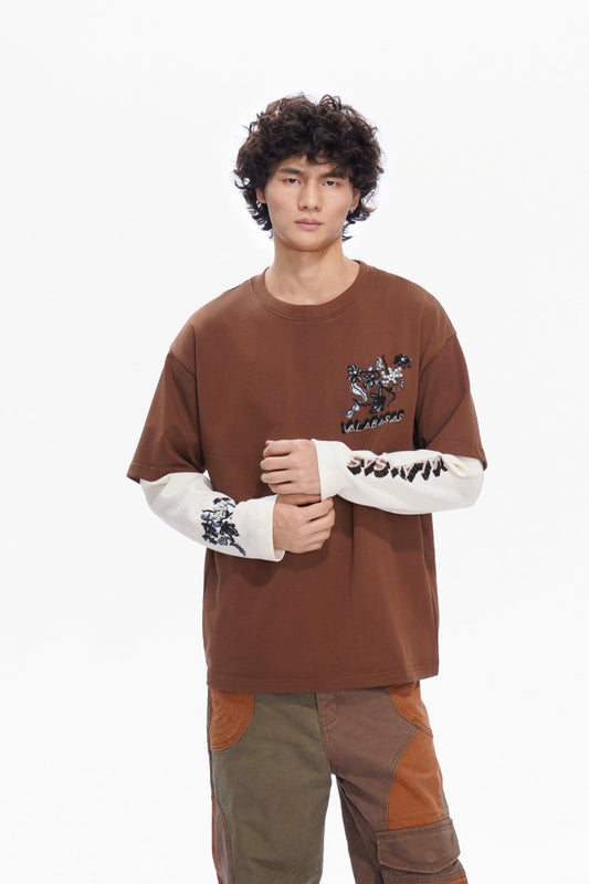 Inheritance Layered Tee Brown - Valabasas