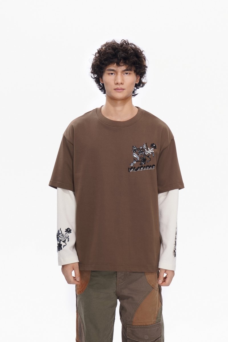 Inheritance Layered Tee Brown - Valabasas