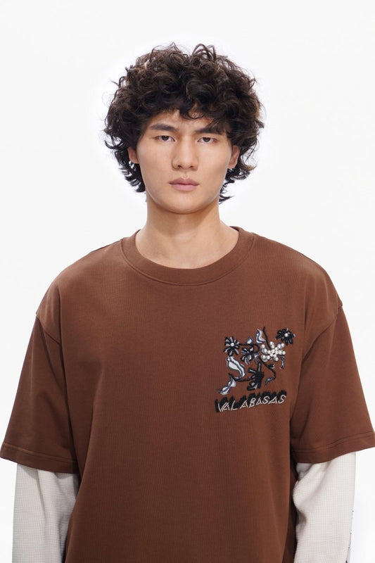 Inheritance Layered Tee Brown - Valabasas