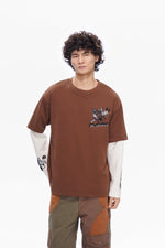 Inheritance Layered Tee Brown