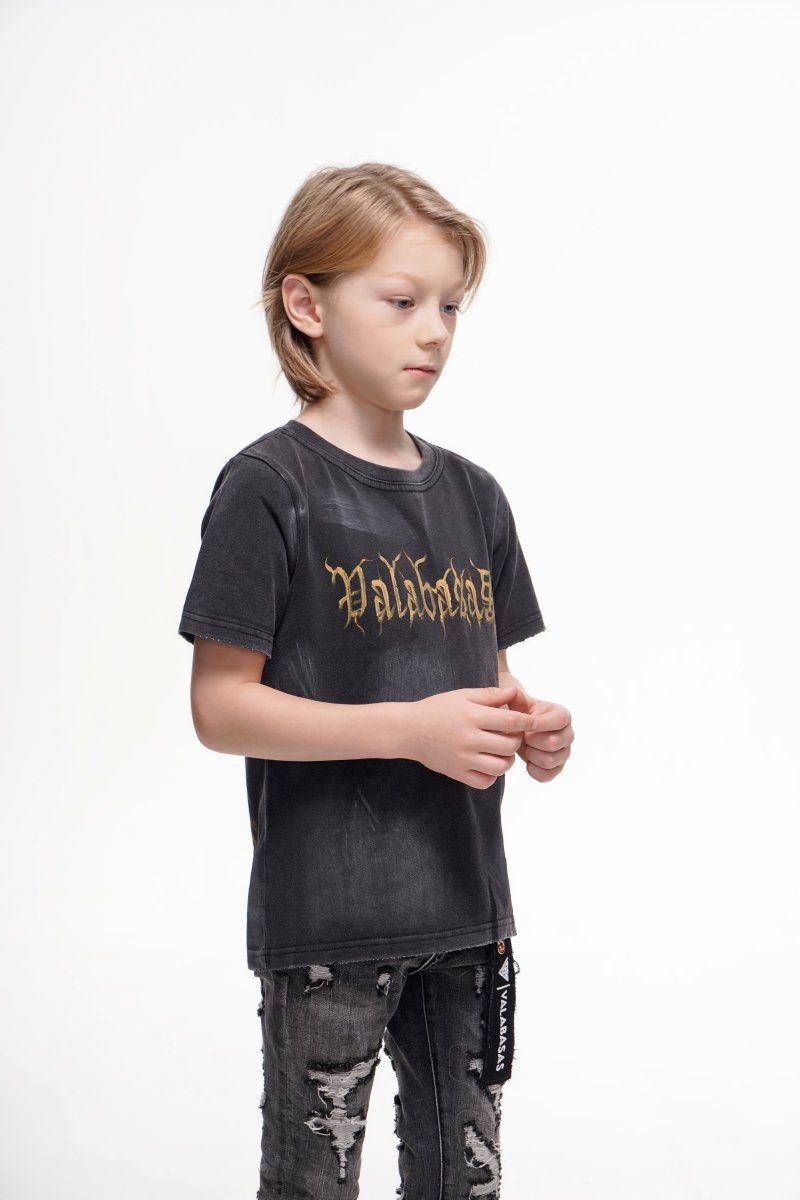 Inked Elegance Kids Tee Black - Valabasas