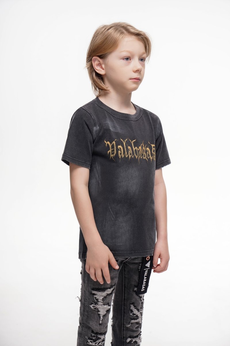 Inked Elegance Kids Tee Black - Valabasas