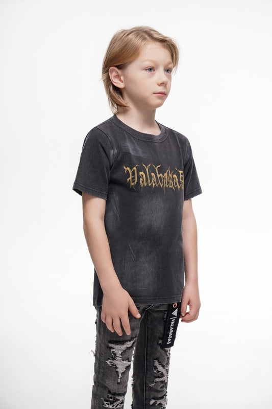 Inked Elegance Kids Tee Black - Valabasas