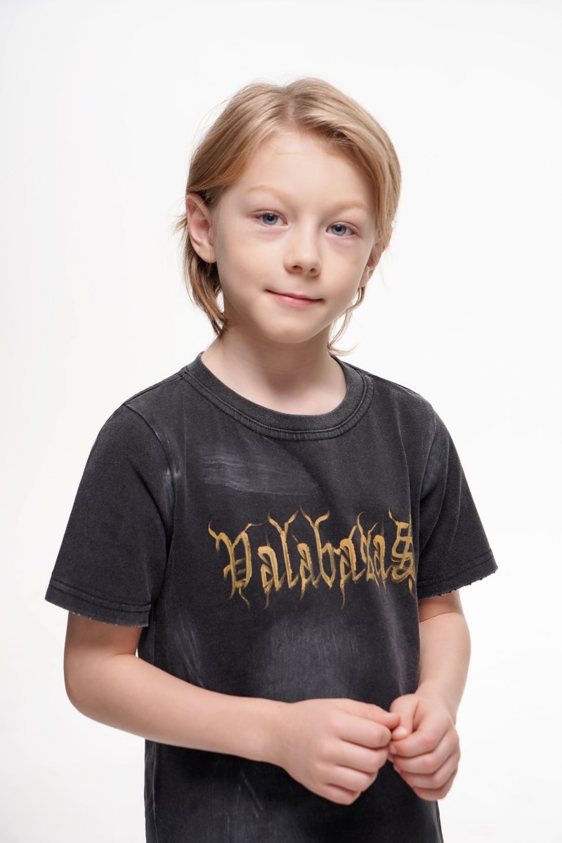 Inked Elegance Kids Tee Black - Valabasas