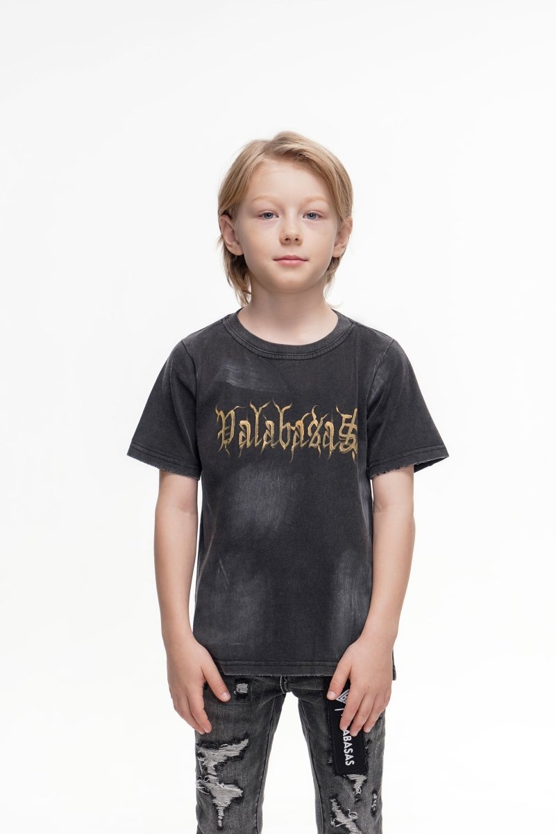 Inked Elegance Kids Tee Black - Valabasas