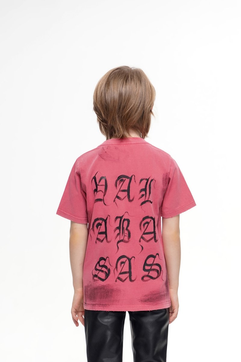 Inked Elegance Kids Tee Vintage Red - Valabasas