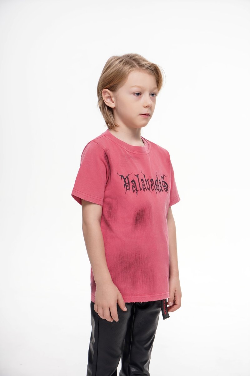 Inked Elegance Kids Tee Vintage Red - Valabasas